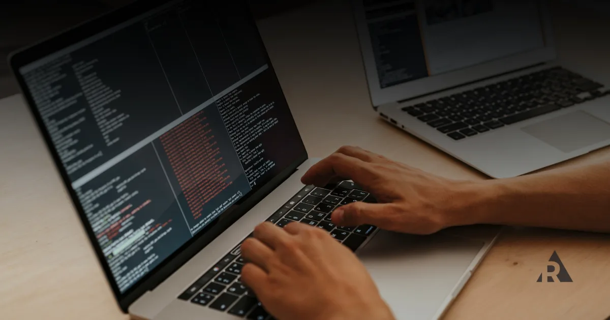 Man coding