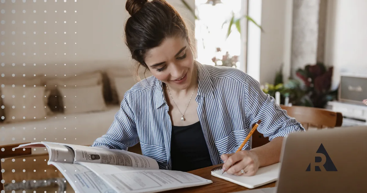 Women studying