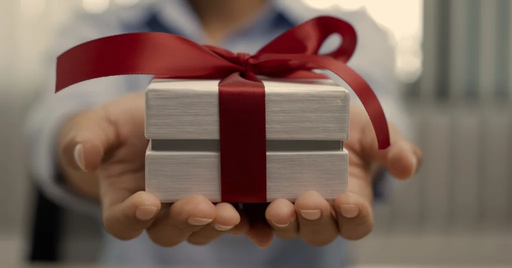 Giving a gift